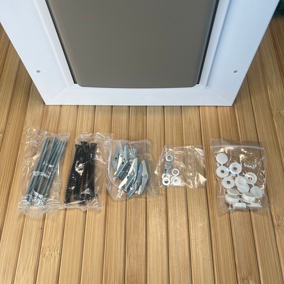 NWOB Pet Safe Wall Entry Pet Door White With Closing Panel - Picture 5 of 13